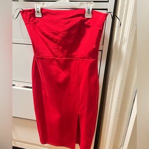 Fashionnova Red Mini Dress w. Slit
